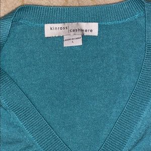 Kinross Cashmere vneck vest- NWOT
